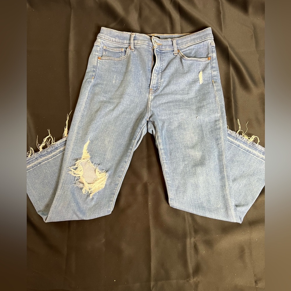 Express cropped flare capri size 12 worn once
